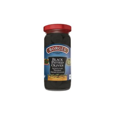 Borges magozott fekete olivabogyó üveges 230 g (110 g)